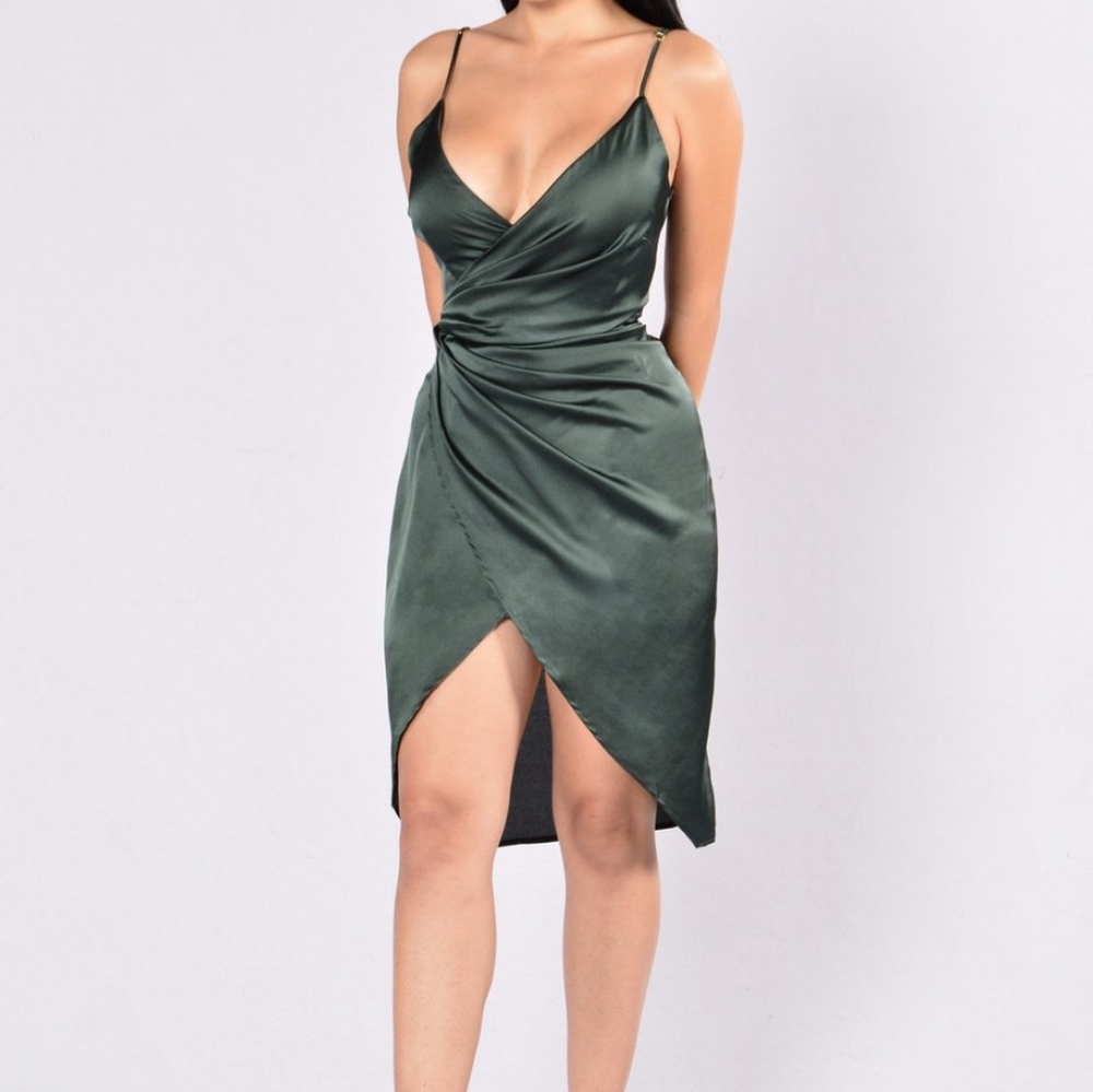 Satin Midi Dress